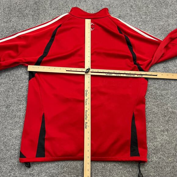 Vintage Adidas Blackhawks LSA Soccer Track Jacket Men Medium Red Full Zip - Picture 12 of 12